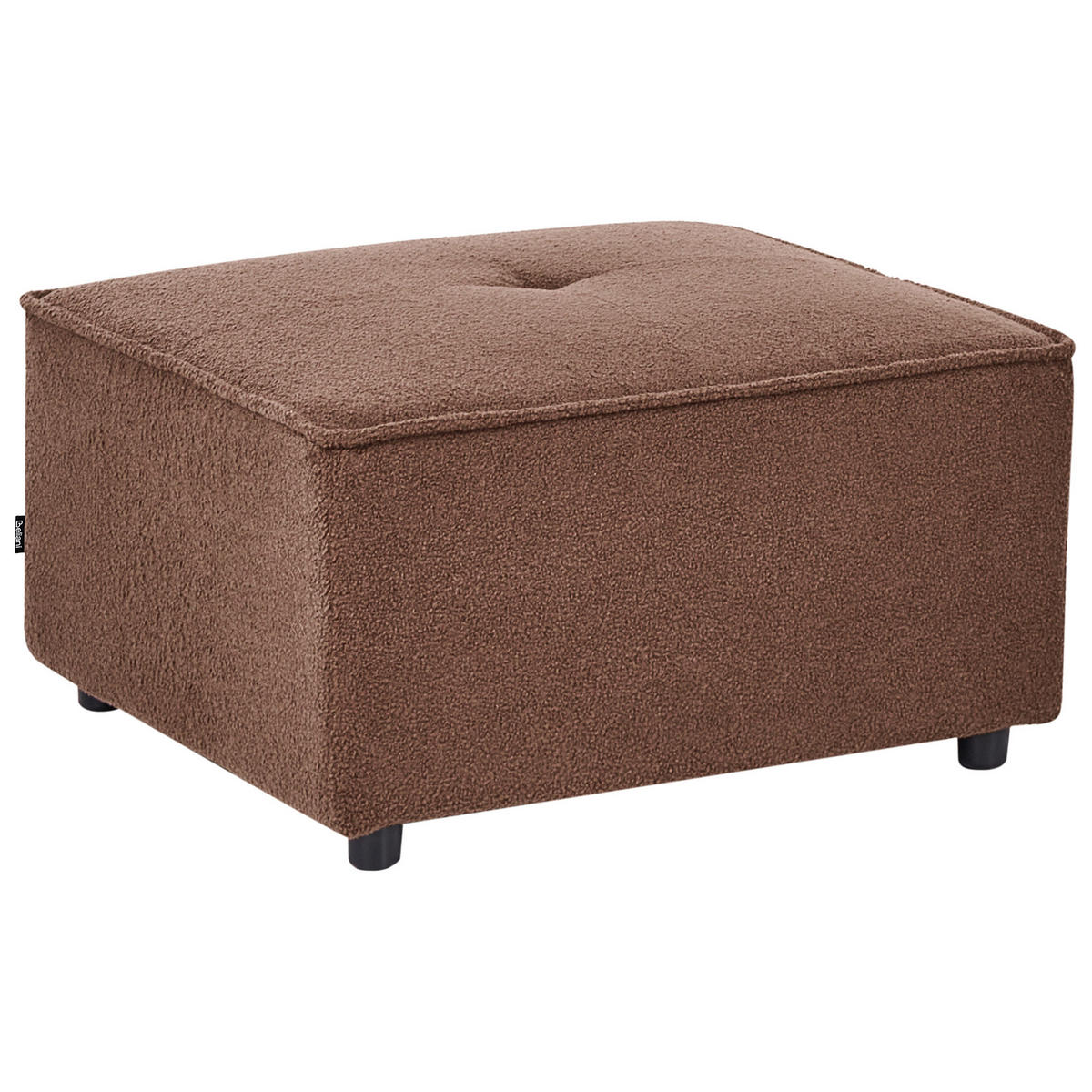 OTTOMANE Bouclé Braun Axebo - Braun, Textil (70/42/70cm) - Beliani
