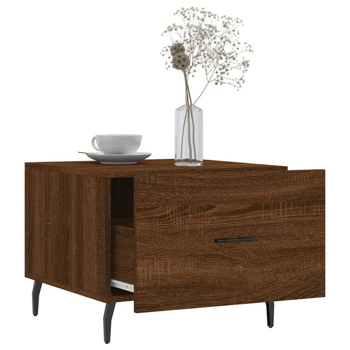 COUCHTISCH Braun Eichen-Optik 50x50x40 cm Holzwerkstoff - Braun, Holzwerkstoff (50/50/40cm) - furnicato