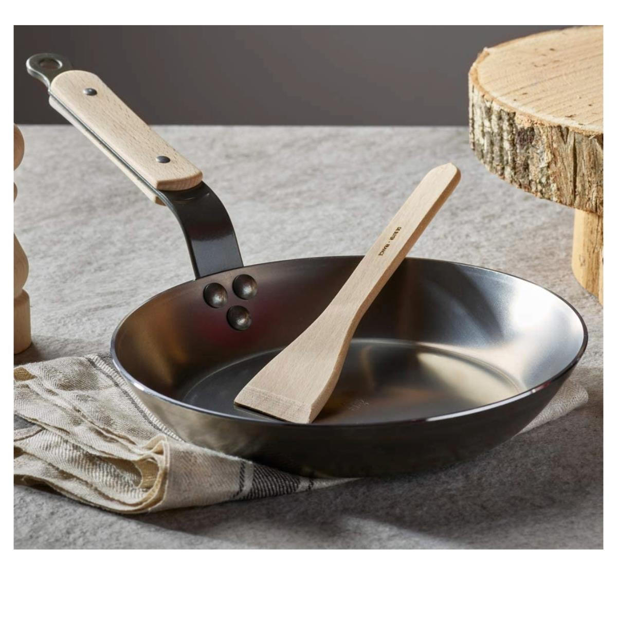 BRATPFANNE B BOIS 28 cm - Silberfarben, Metall (28cm) - De Buyer