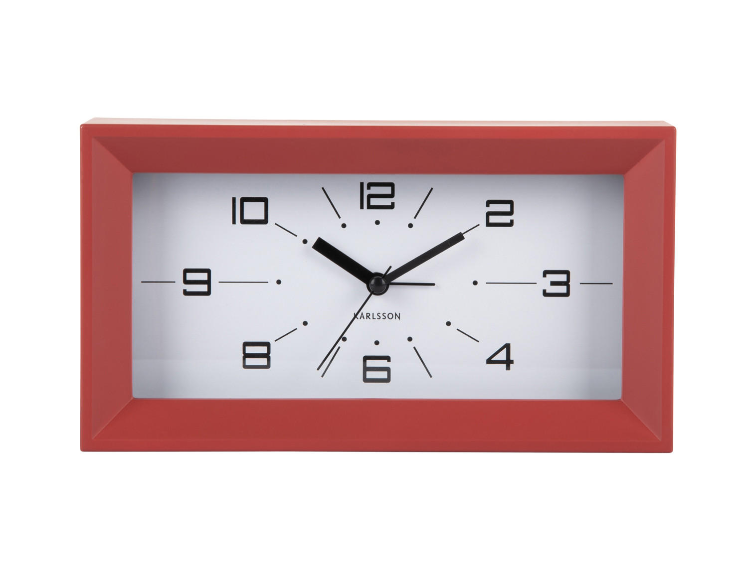 WECKER Lujo Rot 20.2/20.2/11.2 cm - Rot, Kunststoff (20.2/11.2/20.2cm) - Karlsson