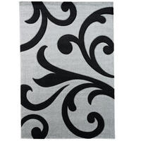 DESIGNER TEPPICH MAUI RANKEN - Schwarz/Grau, Textil (80/150cm) - Pergamon
