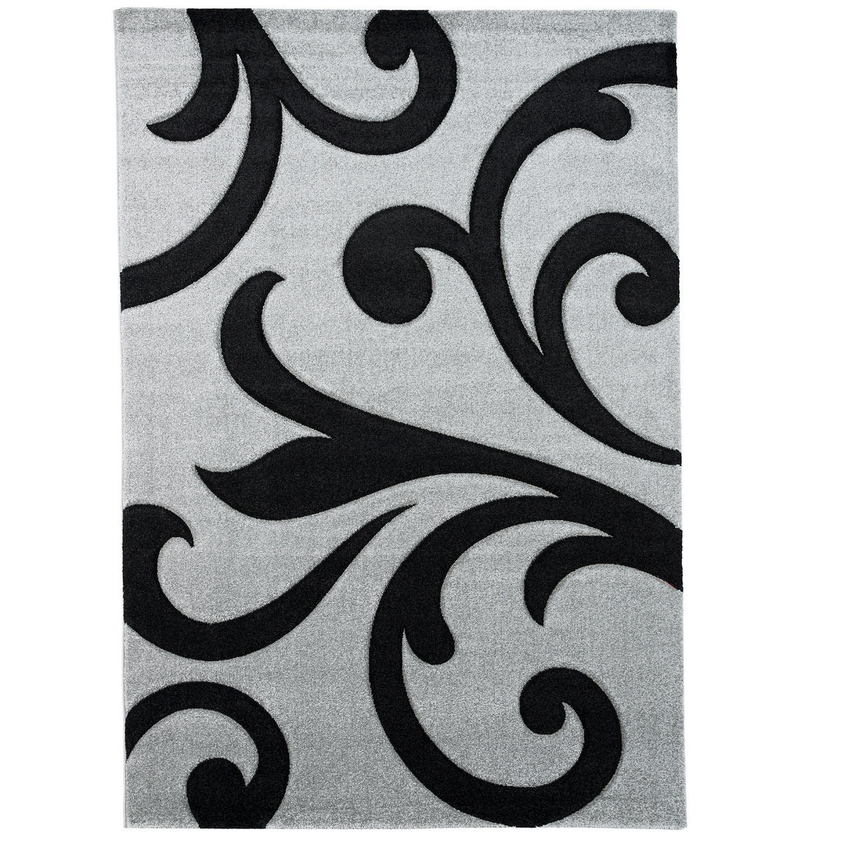 DESIGNER TEPPICH MAUI RANKEN - Schwarz/Grau, Textil (80/150cm) - Pergamon
