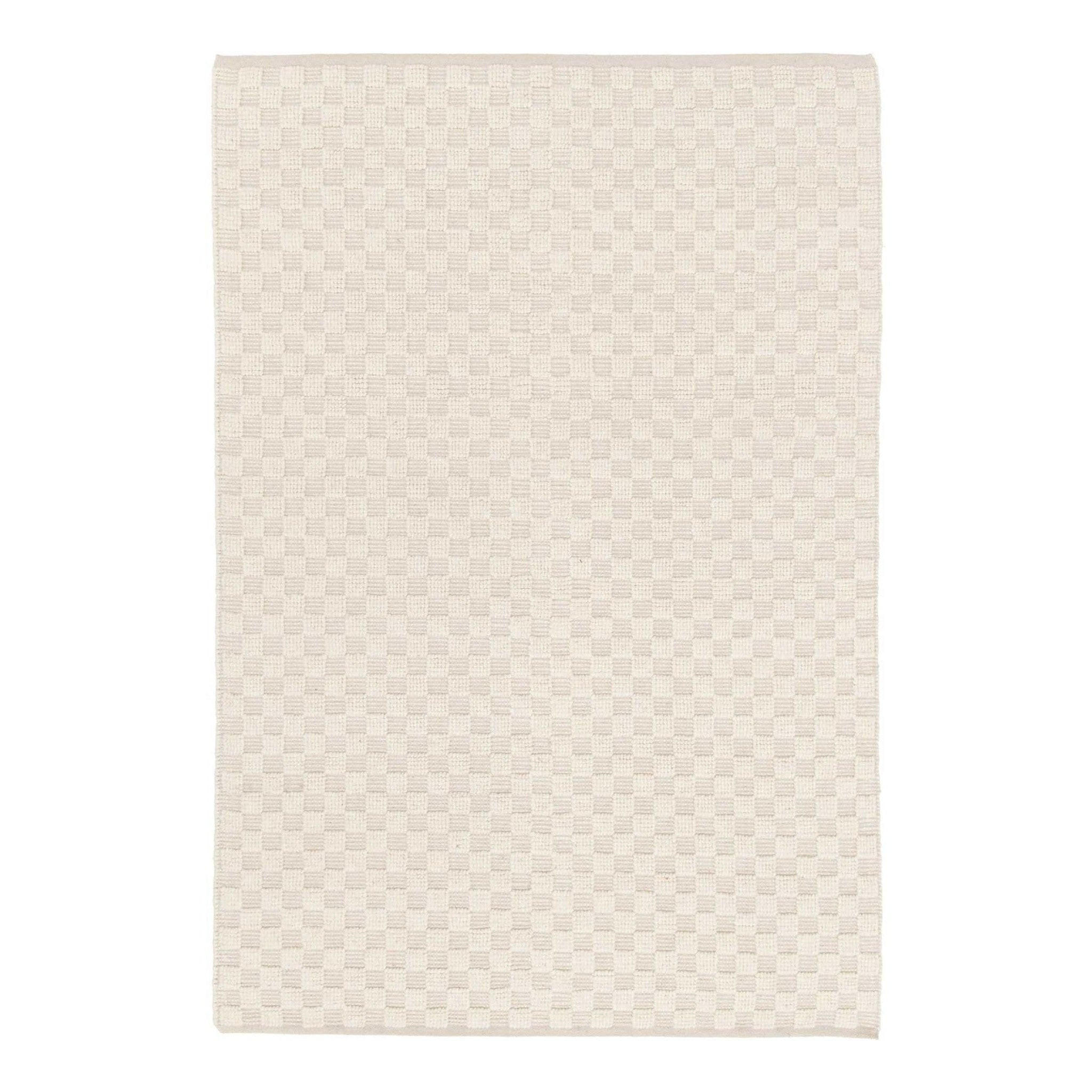 TEPPICH handgefertigt Baumwolle Wolle beige - Beige, Naturmaterialien (120/170cm) - AFK Living