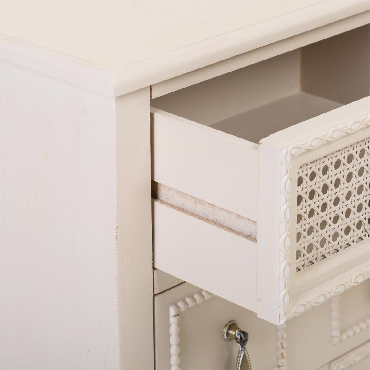 NACHTTISCH aus Holz, beige, 46x32x52cm - Beige, Holzwerkstoff (46/52/32cm) - Wanderlust