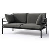 GARTEN-SOFA Worcully Beige/Schwarz - Beige, Textil (150/80/80cm) - Selsey