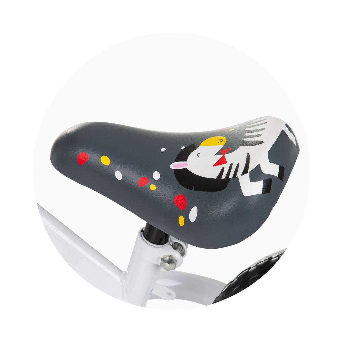 LAUFRAD Zippy rot höhenverstellbarer Sitz, Anti-Rutsch-Griffe - Rot, Metall (78/40/58cm) - Chipolino