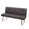 SITZBANK Dunkelbraun, Silber - Dunkelbraun/Silberfarben, Textil (160/90/59cm) - MCW