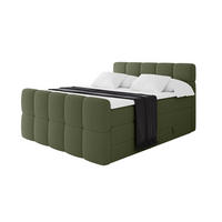 BOXBETT mit Matratze H3/H4 - FAMA-Z KING - 160x200 cm Grün Quelle - Grün, Holzwerkstoff (160/200cm) - ALTDECOR