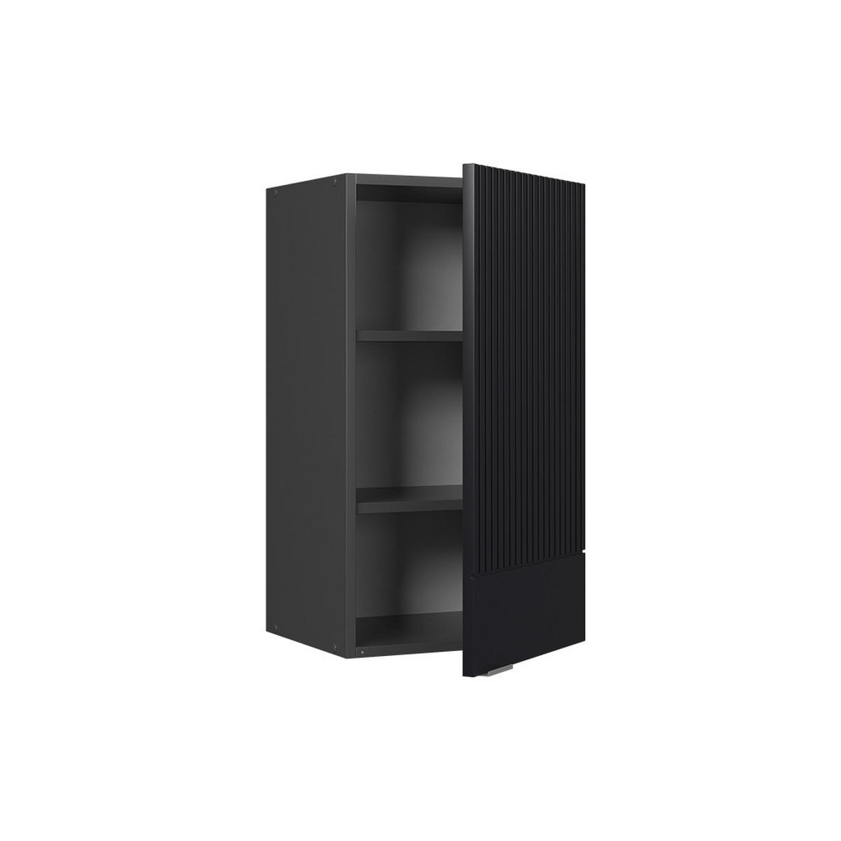 KUCHYŇSKÉ SKŘÍŇKY Fame-Line, černé pruhy, 40 cm - černá/antracitová, kompozitní dřevo (40/72/34.1cm) - Vicco