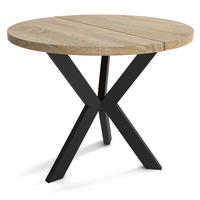 TISCH Sonoma Eiche IDA Ausziehbar Schwarz 100/140 cm - Multicolor/Schwarz, Holzwerkstoff (140/100/75cm) - Sepro Meble