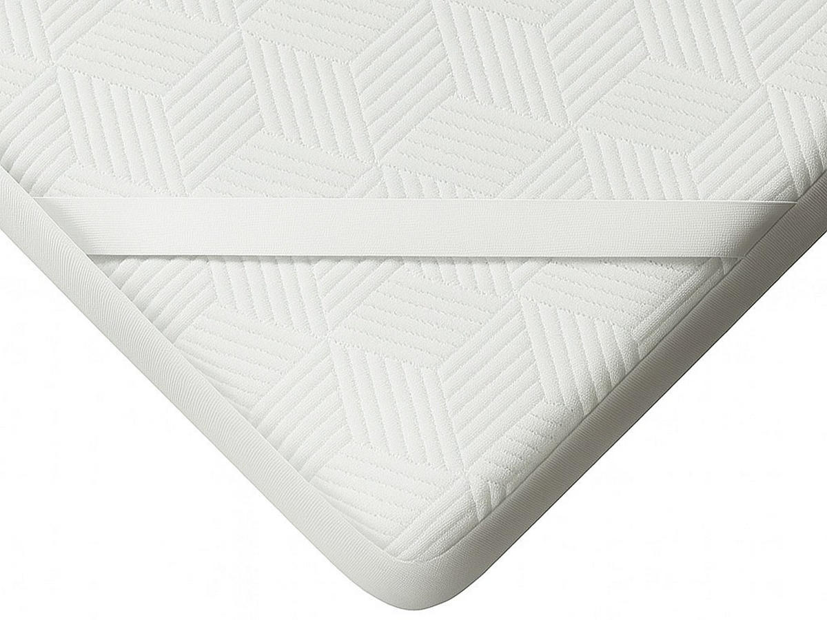 TOPPER - 2 Personen - stoff - weiß Najoon - Weiß, Textil (140/190cm) - Vente-Unique