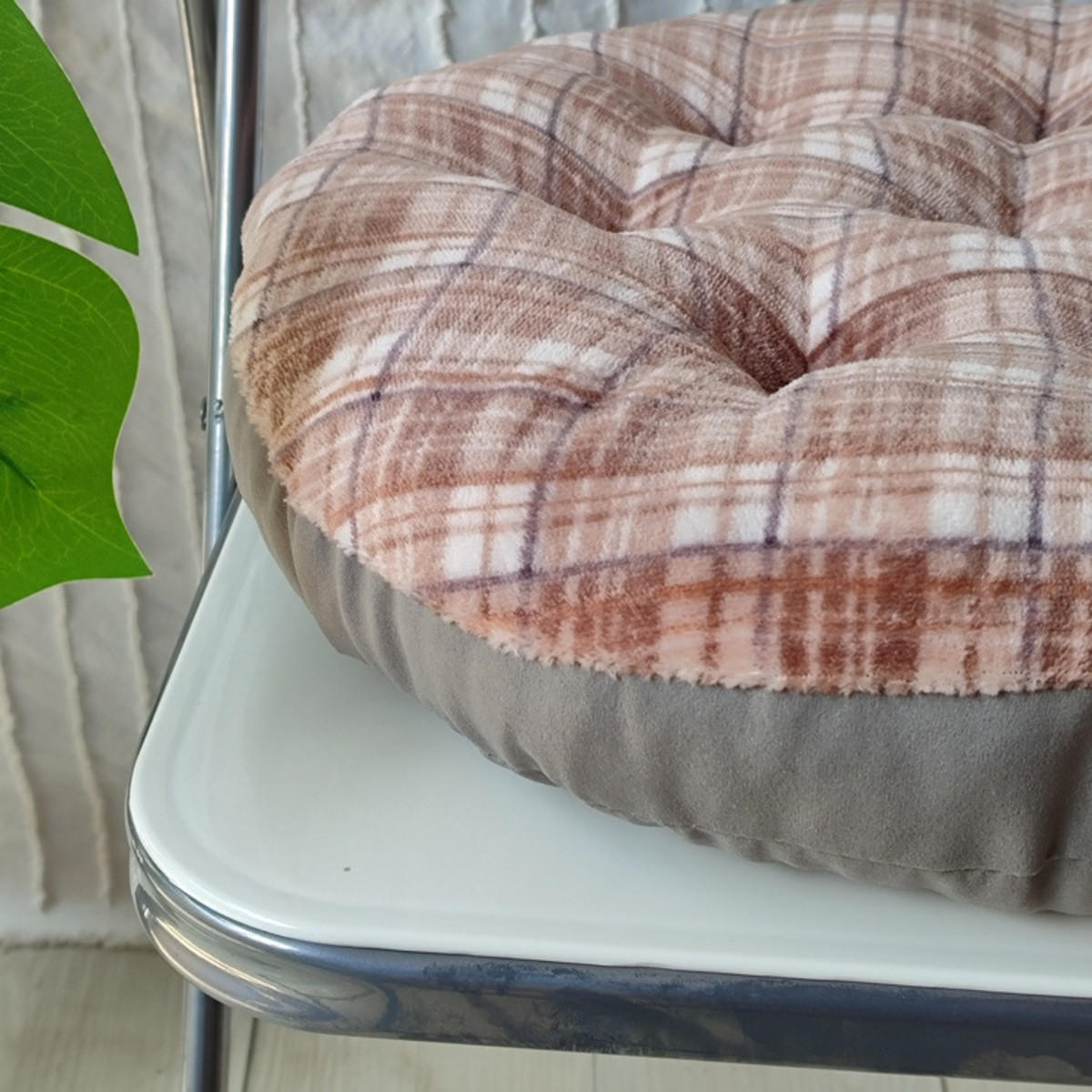 GARTENHOCKERAUFLAGE 40/40/8cm - Rot, Textil (40/8/40cm) - Authentics