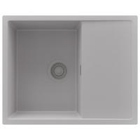 SPÜLBECKEN Ibiza, 2-er set Grau 62/50 cm 1 Becken + Ablauf-Set ab 45er Unterschrank - Grau, Kunststoff (62/19/50cm) - Primagran