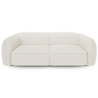 SOFA 4-SITZER Bouclé-Stoff Creme 230cm - Creme, Textil (230/74/90cm) - Sia Home