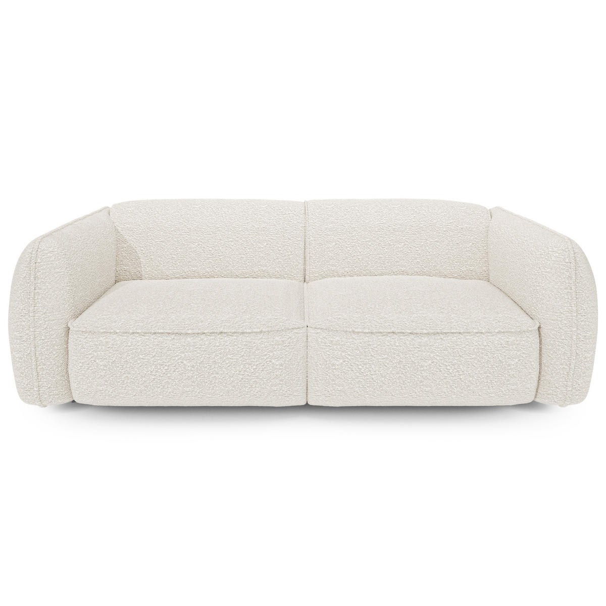 SOFA 4-SITZER Bouclé-Stoff Creme 230cm - Creme, Textil (230/74/90cm) - Sia Home