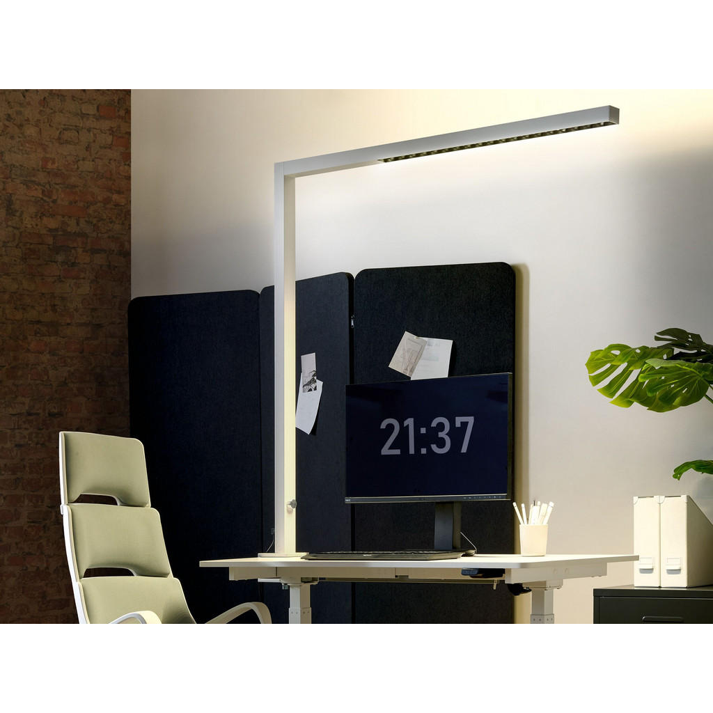 Thumbnail - Beliani Schreibtischlampe, Silber, Metall, 121x120x4 cm, Lampen & Leuchten, Innenbeleuchtung, Tischlampen, Schreibtischl...