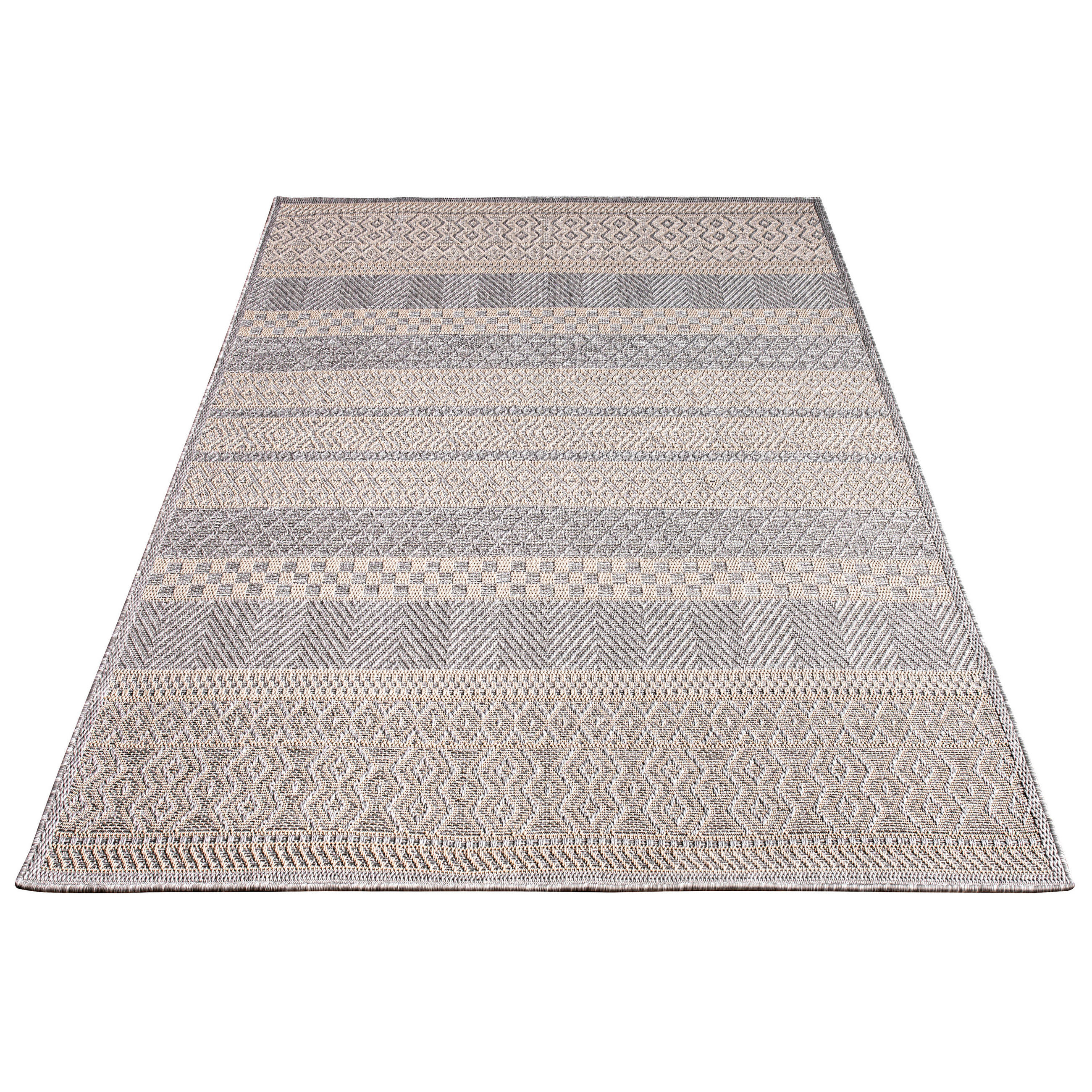 OUTDOORTEPPICH 60/100 cm Vermont 183 - Grau, Textil (60/100cm) - Paco Home