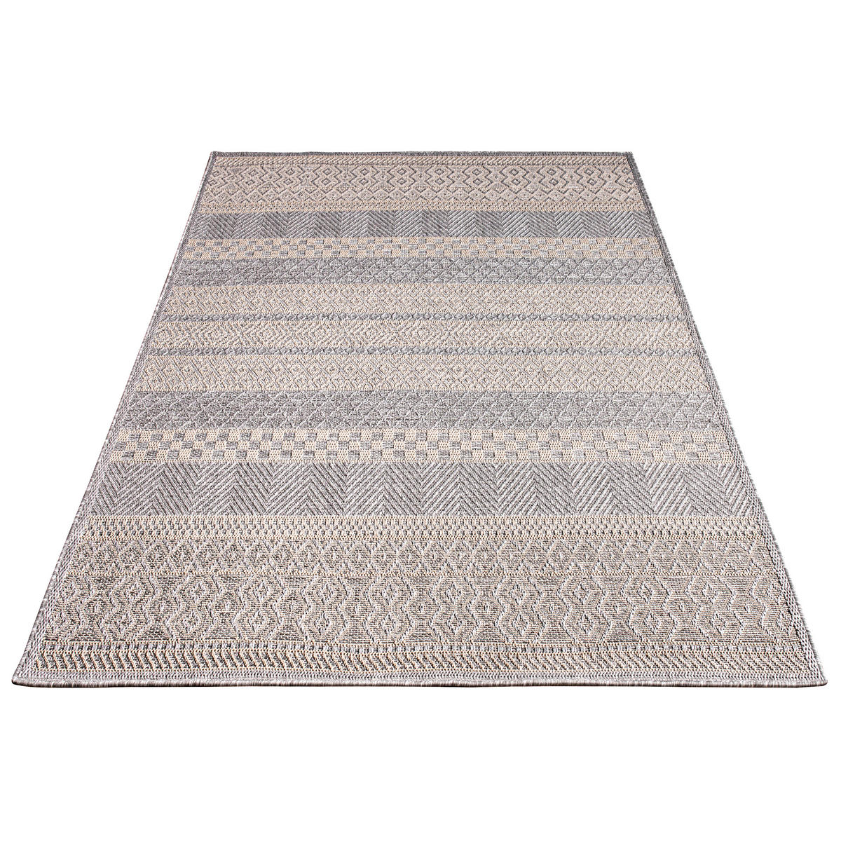 OUTDOORTEPPICH 60/100 cm Vermont 183 - Grau, Textil (60/100cm) - Paco Home
