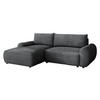 ECKSOFA Bello, Seite: Links - Schwarz/Grau, Holz/Kunststoff (267/177cm) - MIRJAN24