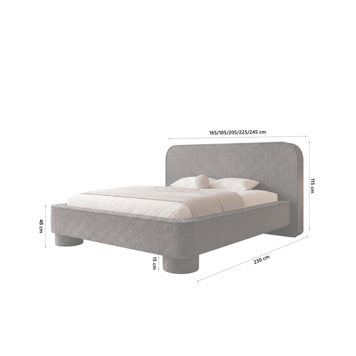 POLSTERBETT SALNUK 120x200 cm, Braun - Braun, Textil (200/120cm) - Fedve