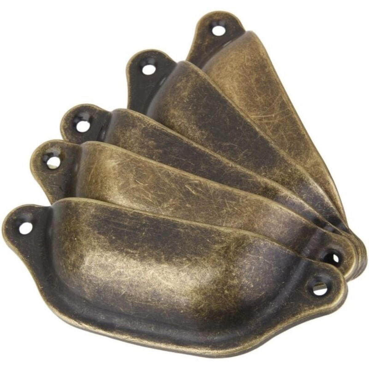 SCHRANKKNOPF Antikmessing 10er-Set - Orange, Metall (3.4/9.8/9.8cm)
