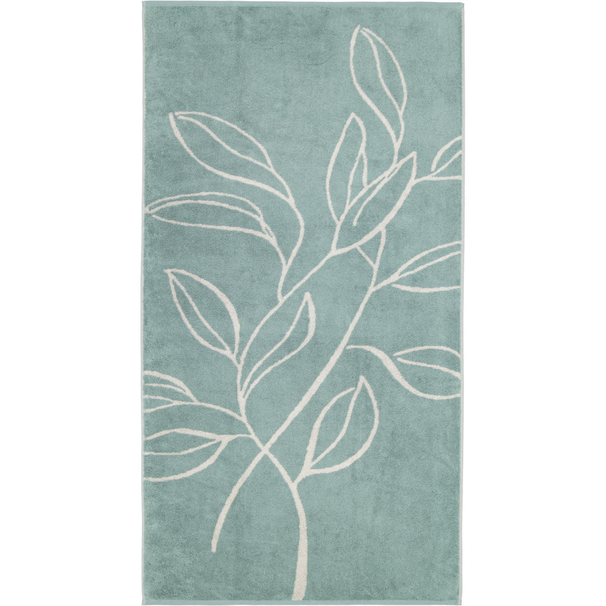 HANDTÜCHER ATELIER FLORAL 6239 FJORD - 47 - Blau, Textil (70/140cm) - Cawoe