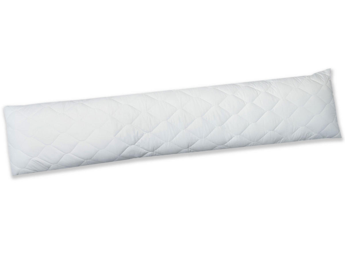 SEITENSCHLÄFERKISSEN, 40x200 cm, 100% Polyester, Weiß - Weiß, Textil (40/200cm) - Zollner