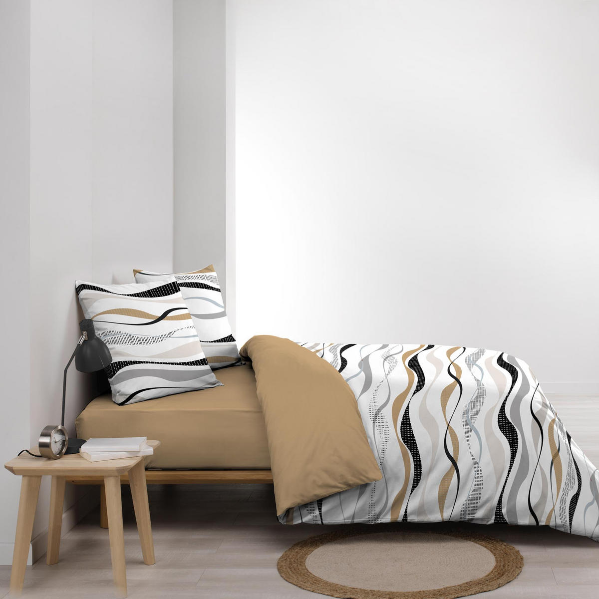 BETTWÄSCHE Natura 240/220 cm 3-teilig - Braun, Textil (220/240cm) - Douceur d´intérieur