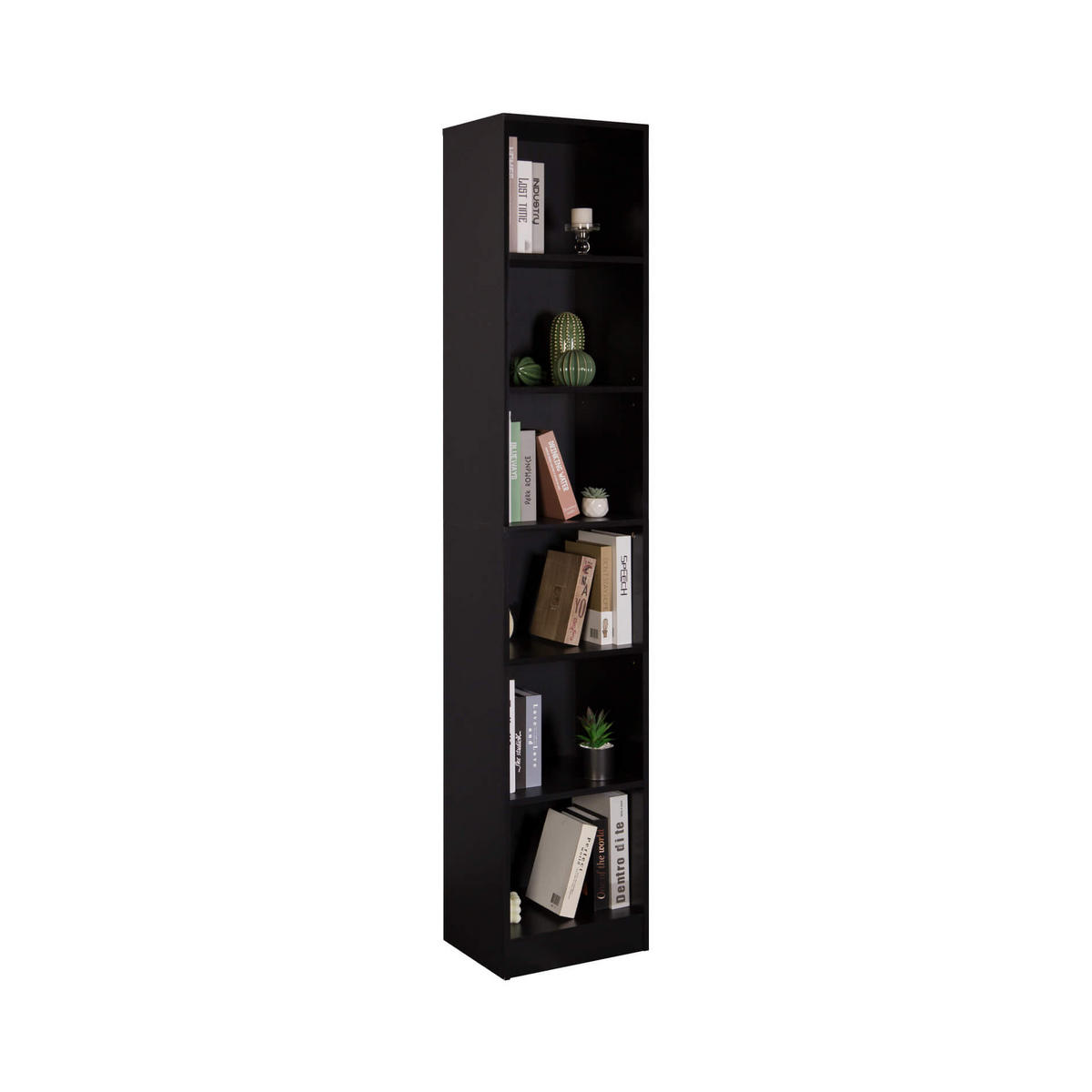 BÜCHERREGAL Schwarz 29,5/40/200 cm - Schwarz, Holzwerkstoff (40/200/29.5cm) - Mobili Rebecca