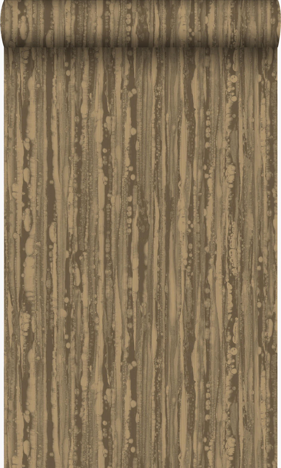 TAPETE Streifen 53 cm x 10.05 m - Braun, Papier (53/1000cm) - Origin Wallcoverings