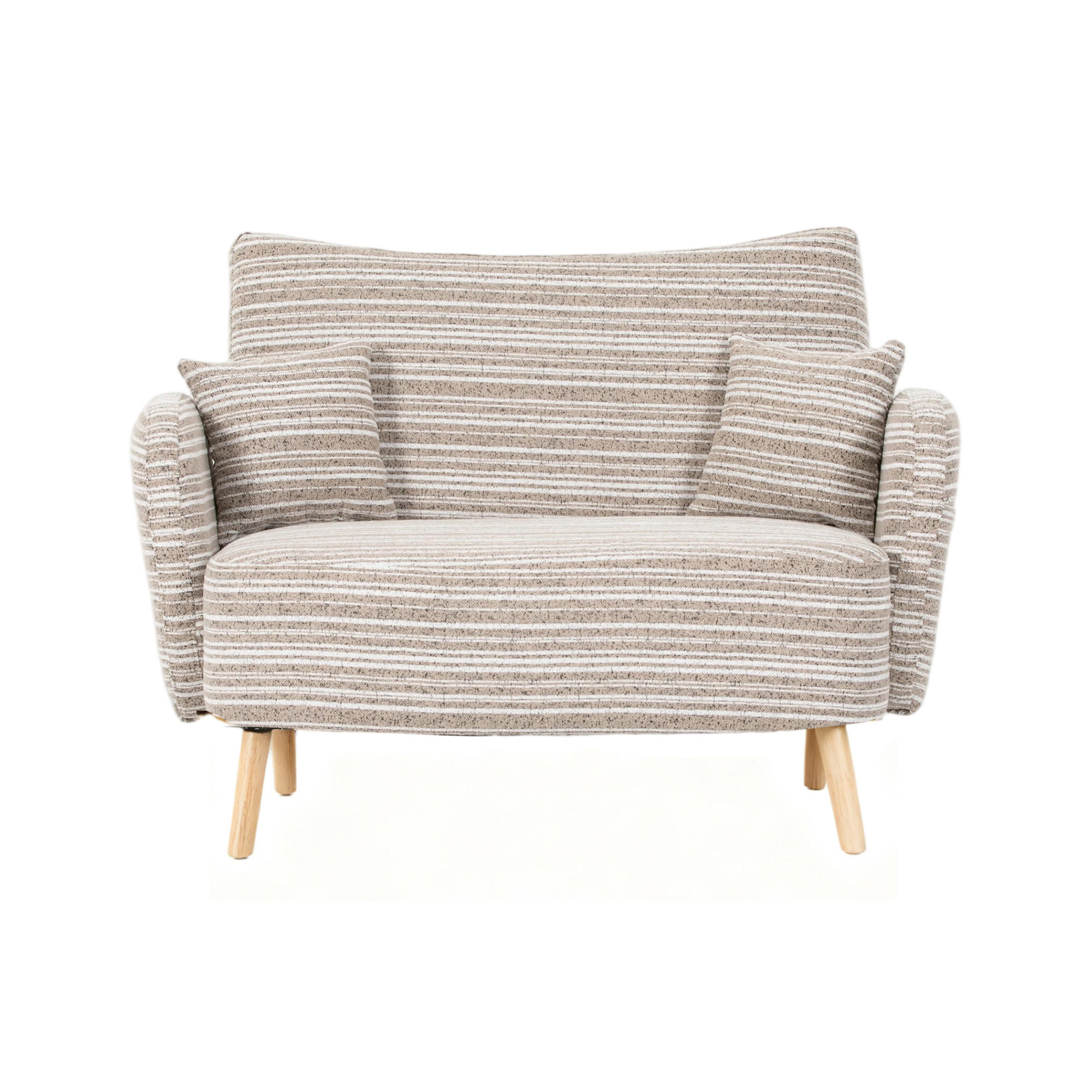 2-SITZER-SOFA aus Bouclé 121x81,5x87 cm mit Seitentaschen, beige - Beige, Textil (81.5/87/121cm)