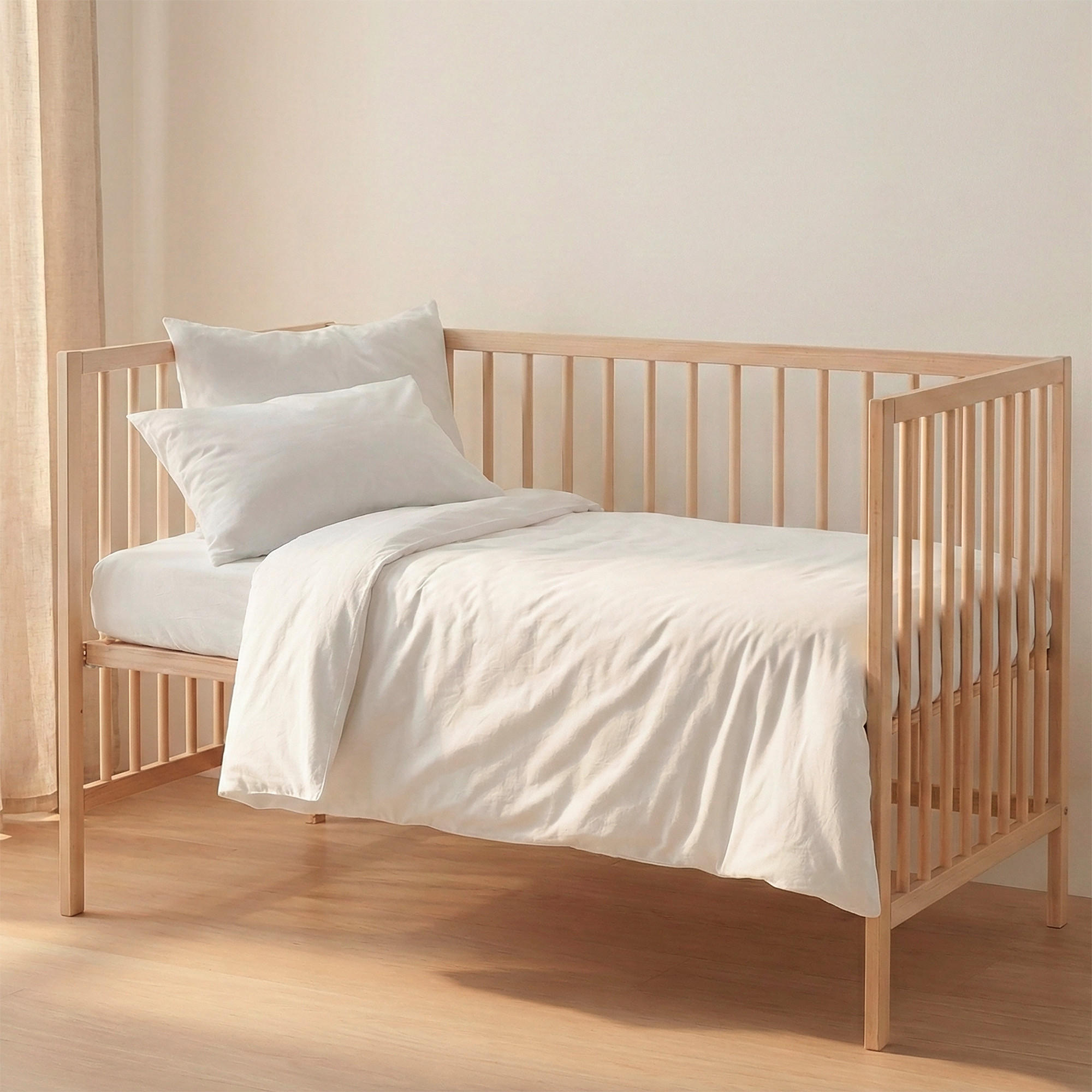 BETTBEZUG 2er-Set teiliges basic 115x145 cm (kinderbett) weiss - Weiß, Textil (115/145cm) - Happy Friday