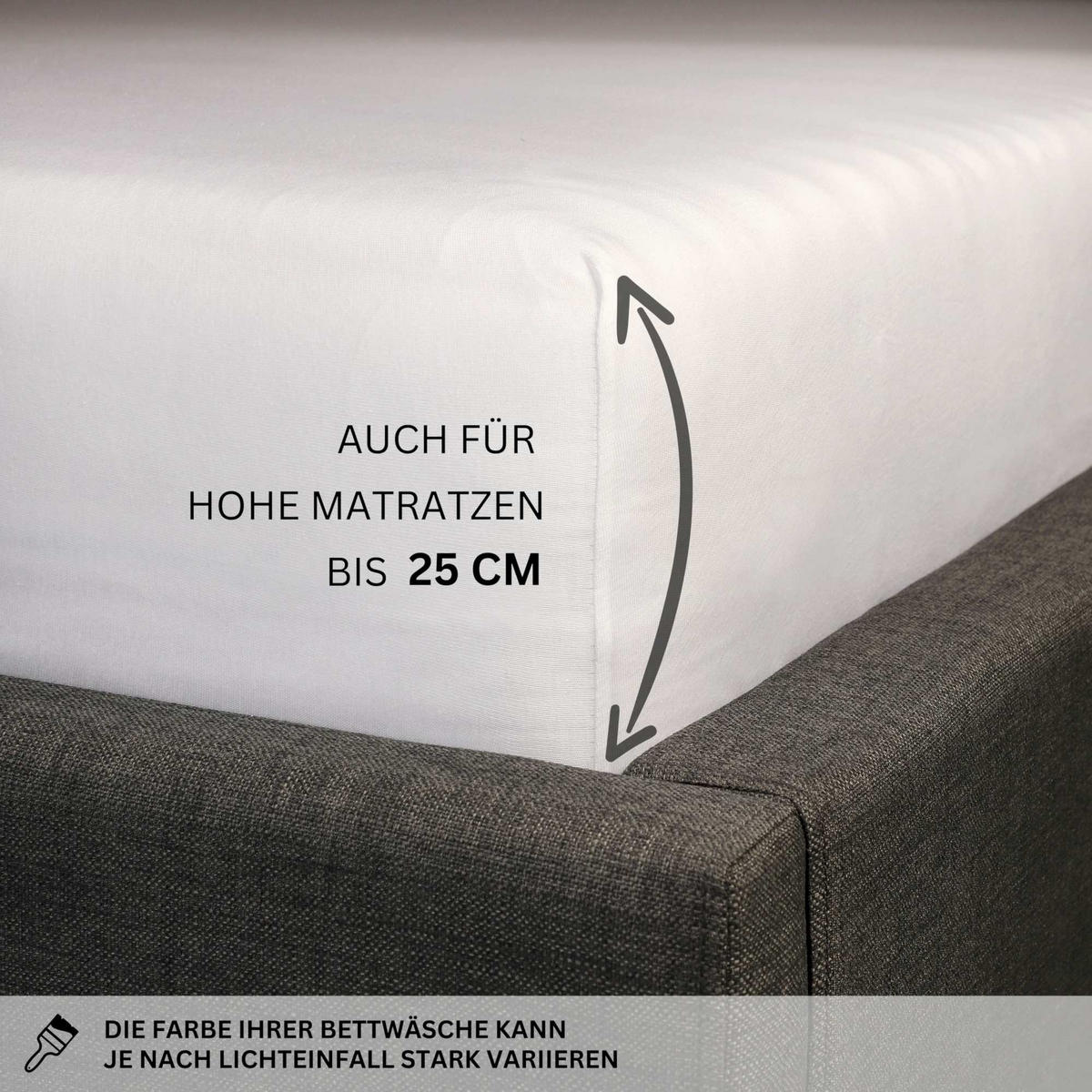 NAPÍNACIE prestieradlo FLAT - biela, textil (200/200cm) - Schöner Wohnen