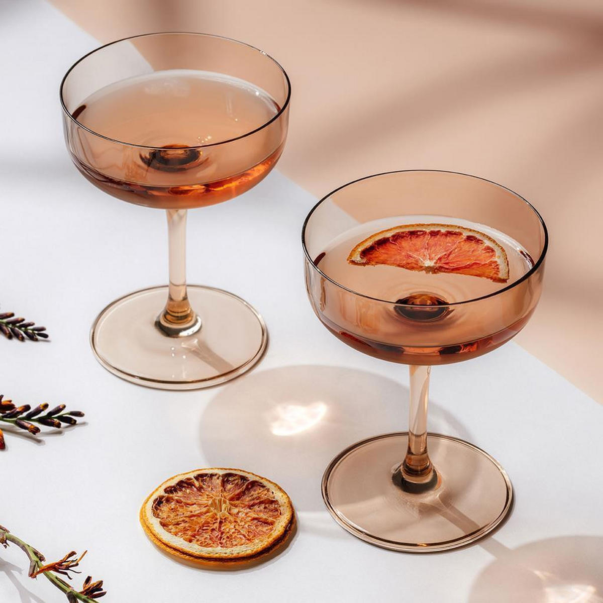 WEIN- UND SEKTGLÄSER Like Glass Clay 4er Set - Braun, Glas - like.Villeroy & Boch