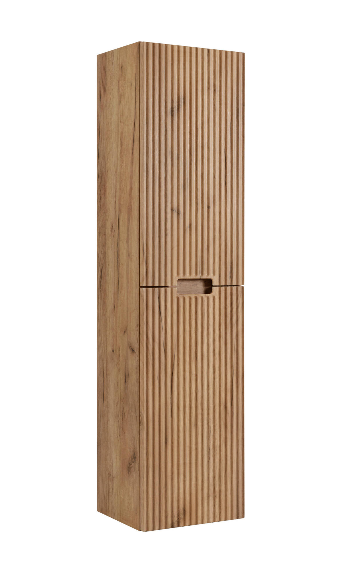 BADEZIMMERSCHRANK : Craft Eiche, 35 x 136 x 27 cm - Braun, Holzwerkstoff (35/136/27cm) - 3XE LIVING