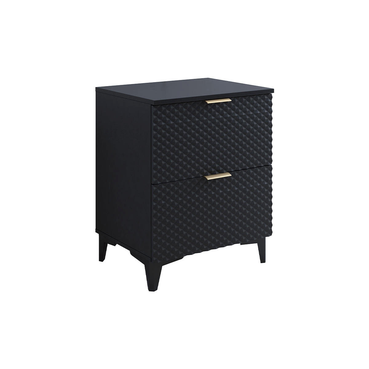WASCHTISCHUNTERSCHRANK 60.4cm Cléa Schwarz - Schwarz, Holzwerkstoff (60.4/62.6/48.5cm) - Petits-meubles
