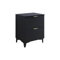 WASCHTISCHUNTERSCHRANK 60.4cm Cléa Schwarz - Schwarz, Holzwerkstoff (60.4/62.6/48.5cm) - Petits-meubles