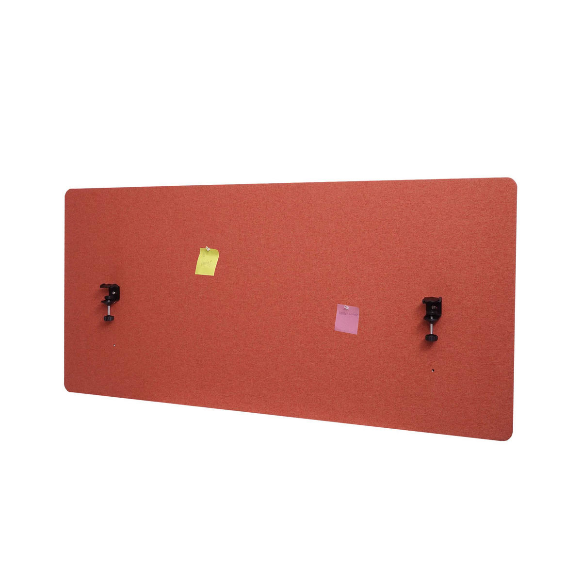 AKUSTIK-TISCHTRENNWAND Rotbraun - Rotbraun, Textil (140/60/2cm) - MCW