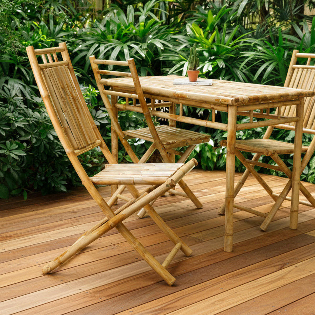 GARTENSTUHL 2er-Set Holz Braun - Braun, Holz (46/98.7/65.5cm) - Nordlys