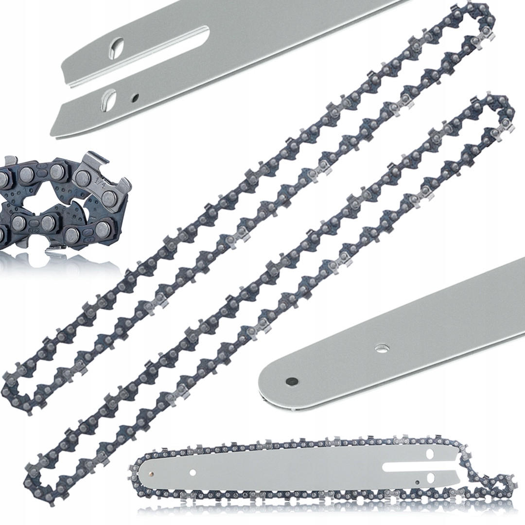 FÜHRUNGSSCHIENE Universal Set - 8 Zoll, 2x Kette 1/4 Zoll, Nutbreite 1,3 mm, gehärteter Stahl - Multicolor, Kunststoff/Metall (10/10/10cm)