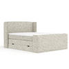 BOXSPRINGBETT Freeland Beige 160/200 cm mit Matratze und Topper - Beige/Schwarz, Holz/Holzwerkstoff (160/200cm) - Maison de Reve