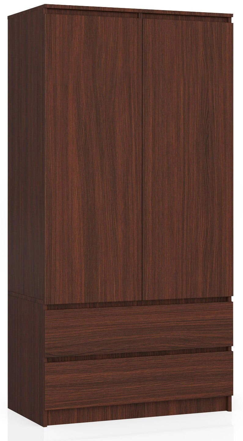 KLEIDERSCHRANK Dunkelbraun 180/90/51 - Dunkelbraun, Holzwerkstoff (90/180/51cm) - RAUMHIRSCH FURNITURE