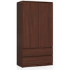 KLEIDERSCHRANK Dunkelbraun 180/90/51 - Dunkelbraun, Holzwerkstoff (90/180/51cm) - RAUMHIRSCH FURNITURE