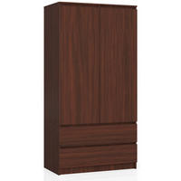 KLEIDERSCHRANK Dunkelbraun 180/90/51 - Dunkelbraun, Holzwerkstoff (90/180/51cm) - RAUMHIRSCH FURNITURE