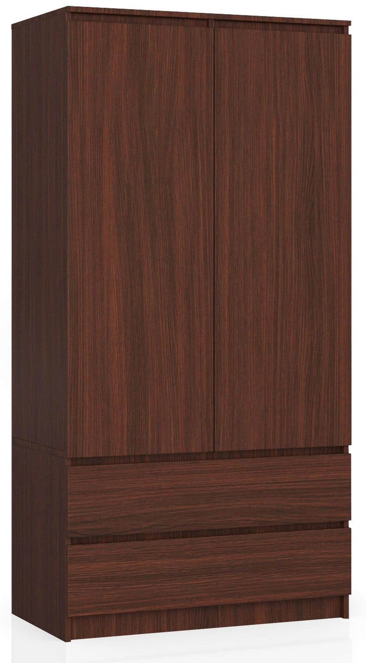 KLEIDERSCHRANK Dunkelbraun 180/90/51 - Dunkelbraun, Holzwerkstoff (90/180/51cm) - RAUMHIRSCH FURNITURE