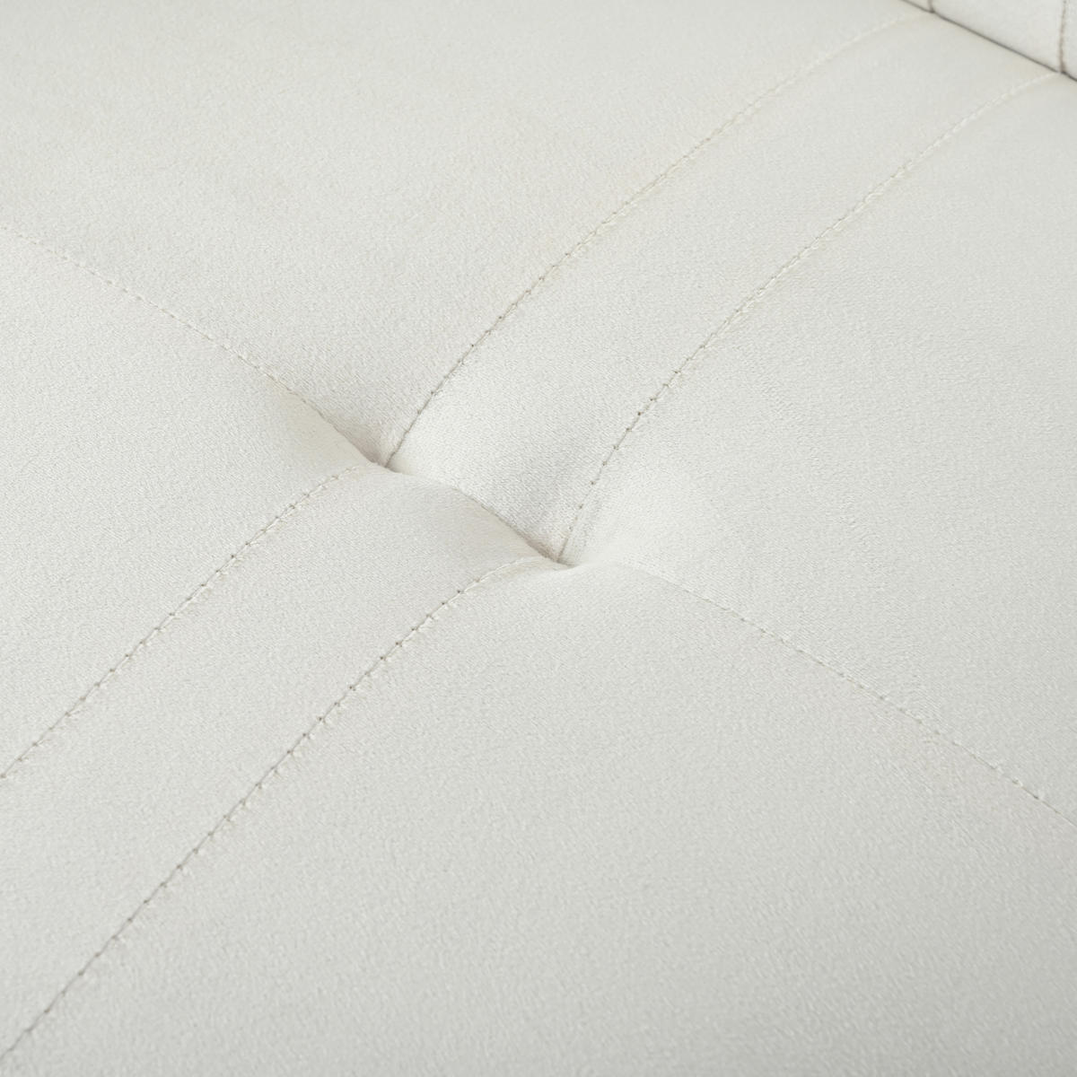 2-SITZER Schlafsofa aus Samt mit verstellbaren Rückenlehnen, beige - Beige, Textil (89/70/164cm)