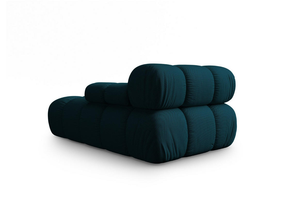 CHAISELONGUE rechts Bellis aus 3D-Stoff marineblau - Blau, Textil (94/70/155cm) - Micadoni