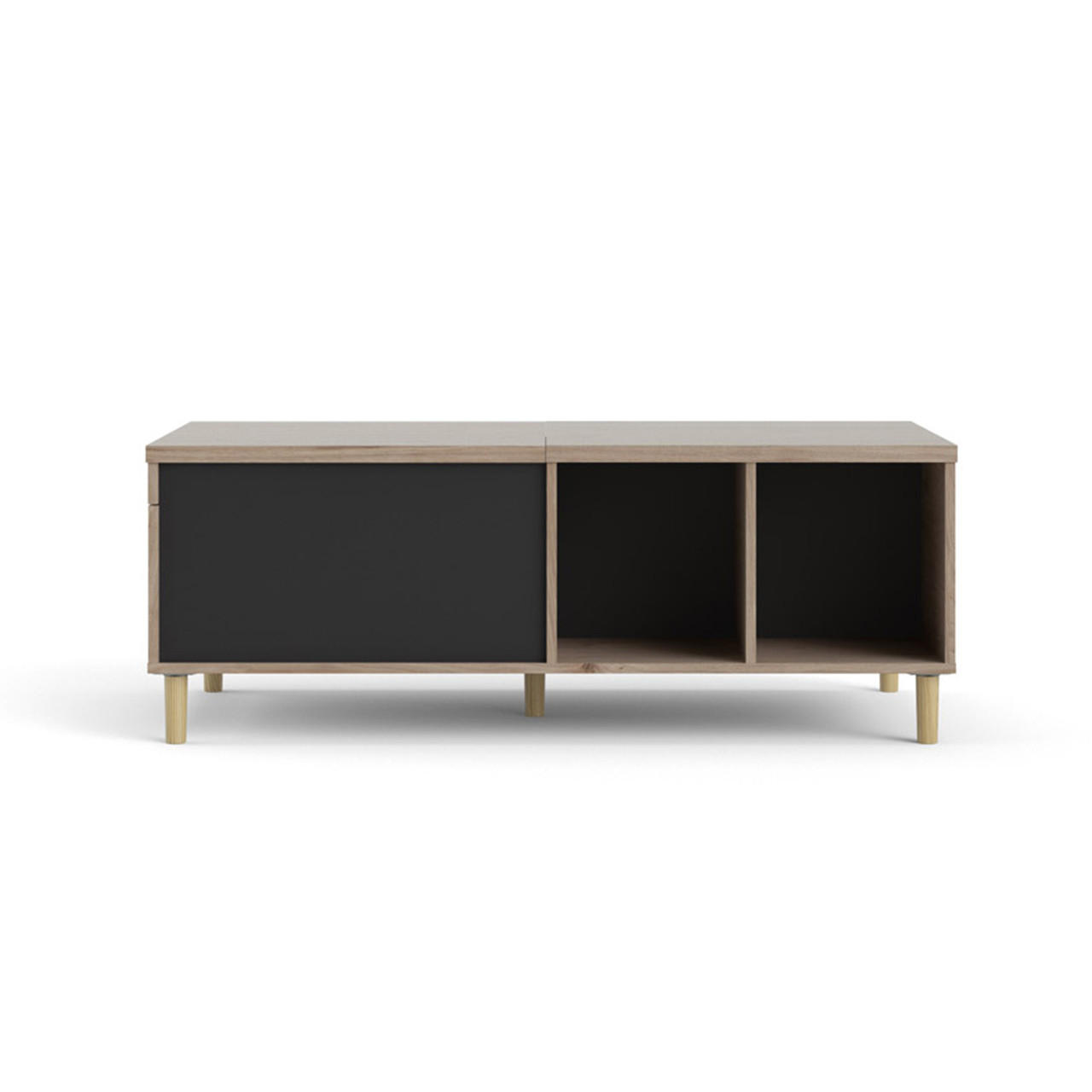 ebuy24 Couchtisch Schwarz 120x45x61 cm
