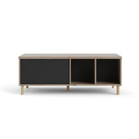 COUCHTISCH Schwarz - Schwarz, Holzwerkstoff (61/120/45cm) - ebuy24