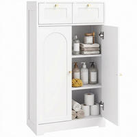 BADEZIMMERSCHRANK Weiß 30.0/60.0/108.0 cm - Weiß, Holzwerkstoff (60/108/30cm)